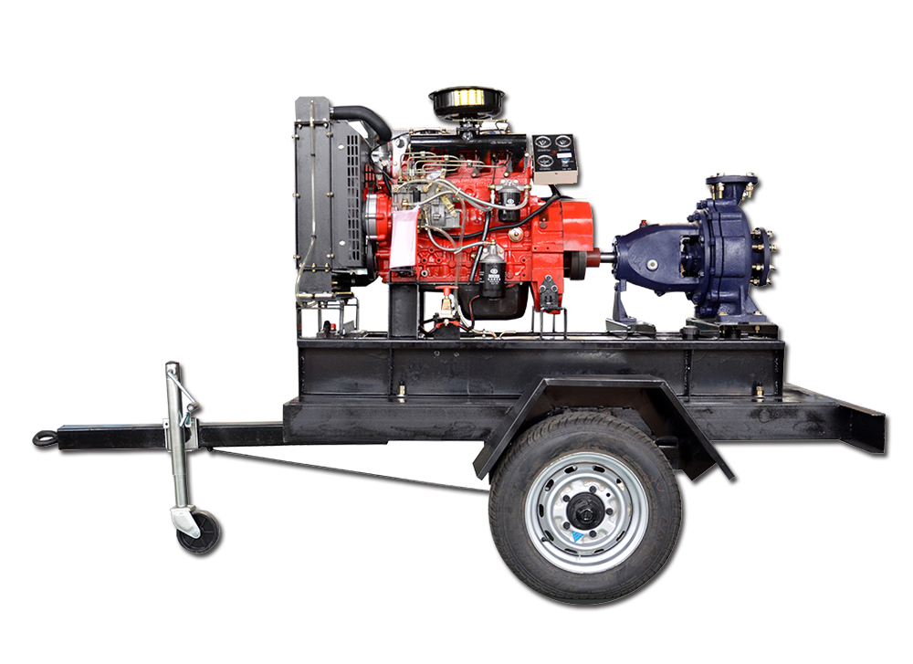 42kw揚(yáng)動(dòng)水泵機(jī)組配移動(dòng)拖車(chē)